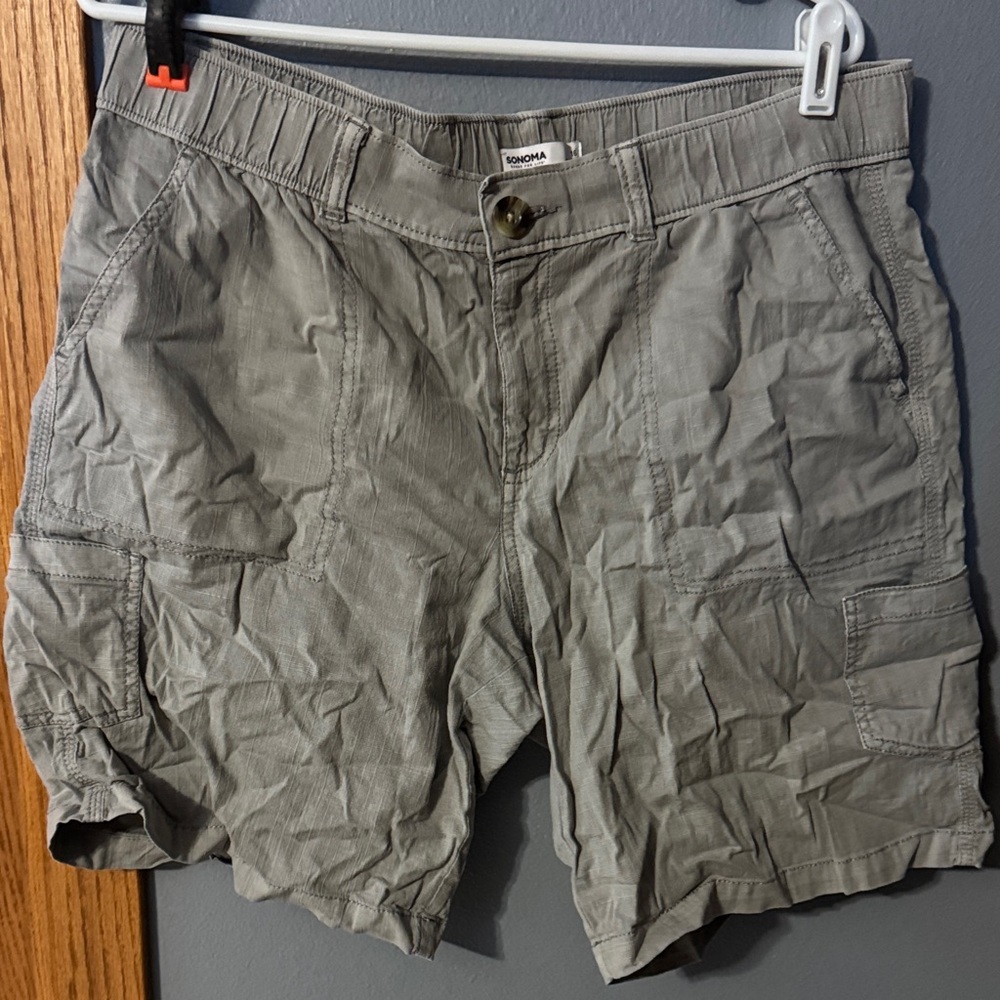 Sonoma Women's Gray Cargo Shorts